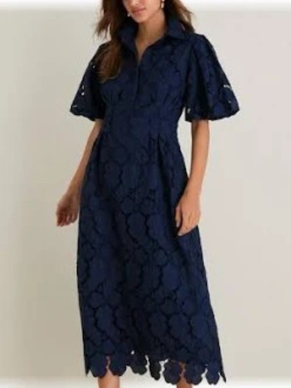 TUCKERNUCK Navy Eyelet Delaney Dress - Picture 2 of 3